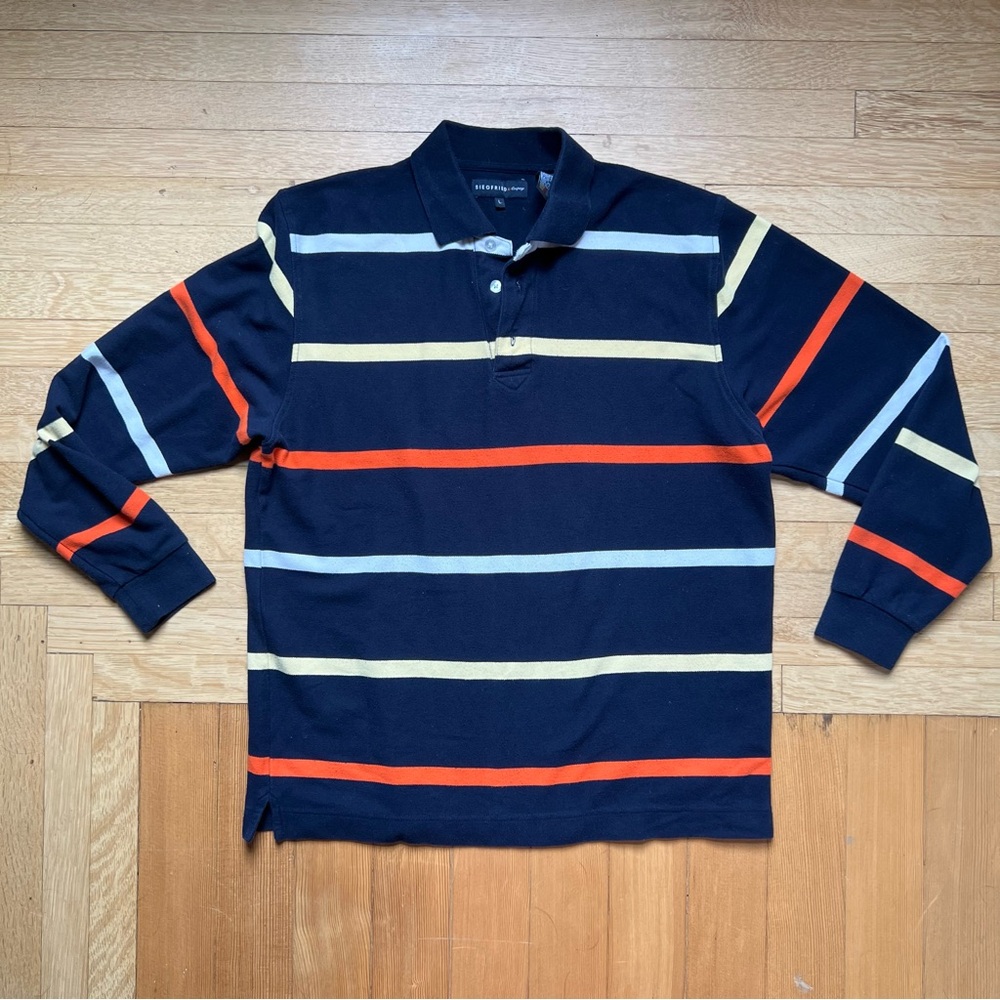 Vintage 90s long sleeve polo rugby shirt L